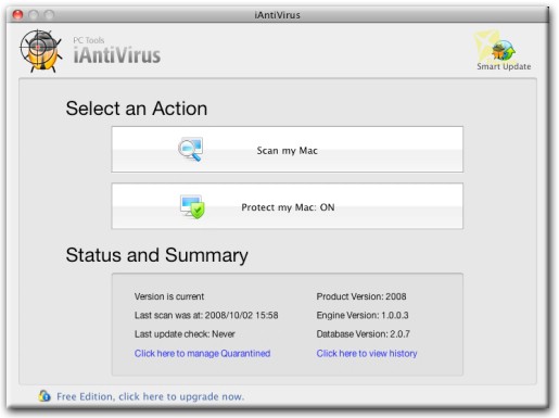 PC Tools iAntiVirus Free Edition