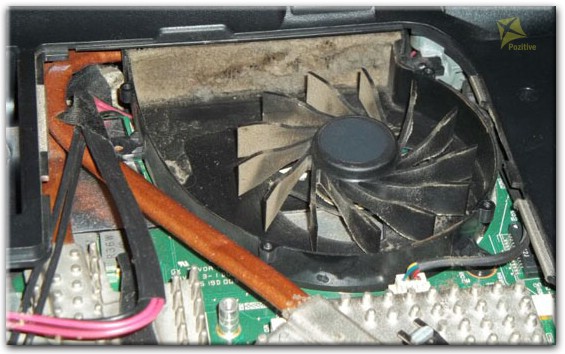 Нечищенная система охлаждения ноутбука