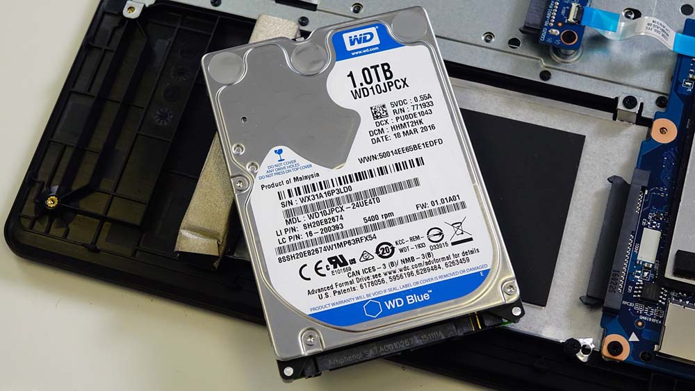 Замена HDD на ноутбуке в Туле